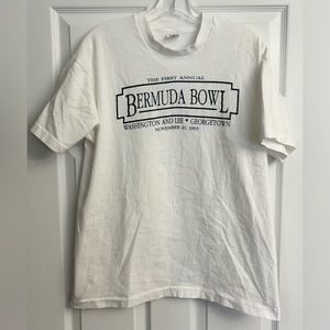 Vintage Georgetown/Washington & Lee 1st Annual Bermuda Bowl T Shirt Very Rare